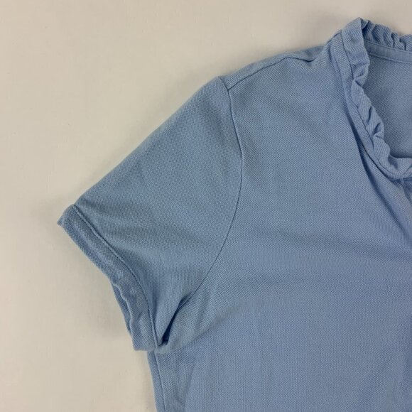 Polo Jeans Co Womens Polo Short Sleeve Button Down Blue Medium - Picture 6 of 9